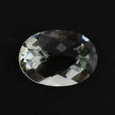 GREEN AMETHYST CHECKER CUT OVAL (C1) 14X10MM 5.28 Cts.