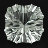 GREEN AMETHYST CONCAVE NINETY CUT CUSHION 15MM 12.50 Cts.