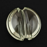 GREEN AMETHYST LENTIL ROUND WITH CARVED BELT 12MM 5.33 Cts.