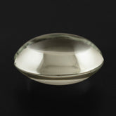 GREEN AMETHYST LENTIL ROUND WITH CARVED BELT 12MM 5.33 Cts.