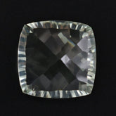 GREEN AMETHYST CONCAVE CUT CUSHION 10MM 4.2 Cts.