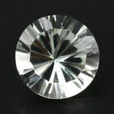 GREEN AMETHYST CONCAVE STRAIGHT FACETED ROUND 10MM 3.33 Cts.