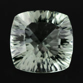 GREEN AMETHYST CONCAVE CUT CUSHION 13MM 7.73 Cts.