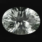 GREEN AMETHYST CONCAVE CUT OVAL 18X13MM 11.10 Cts.