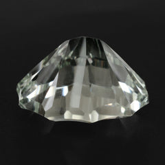 GREEN AMETHYST CONCAVE NINETY CUT OVAL 11X9MM 3.08 Cts.