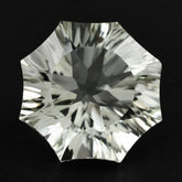 GREEN AMETHYST NINETY CUT ROUND 15MM 11.2 Cts.