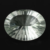 GREEN AMETHYST CONCAVE CUT OVAL 16X12MM 7.65 Cts.