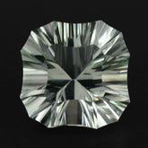 GREEN AMETHYST CONCAVE NINETY CUT CUSHION 14MM 10.01 Cts.