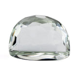 GREEN AMETHYST IRREGULAR FACETED OVAL CAB (HIGH DOME) 10.50X6MM 3.52 Cts.
