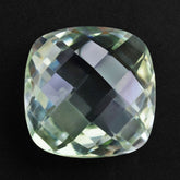 GREEN AMETHYST BRIOLETTE CUSHION 12MM 5.94 Cts.