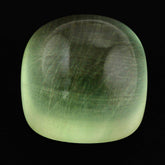GREEN AMETHYST CUSHION CAB (SUPER) (FROSTED BOTTOM) 13MM 12.33 Cts.