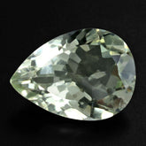 GREEN AMETHYST CUT PEAR 14X10MM 4.52 Cts.