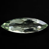 GREEN AMETHYST CHECKER CUT MARQUISE 25X8MM 5.90 Cts.