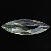 GREEN AMETHYST CHECKER CUT MARQUISE 25X8MM 5.90 Cts.