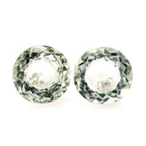GREEN AMETHYST CUT ROUND 7MM (WITH INSIDE DIAMOND) 1.23 Cts.