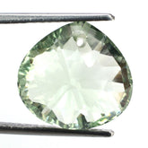 GREEN AMETHYST CONCAVE BRIOLETTE PEAR (TABEEZ) (FULL DRILL) 15X14MM 9.15 Cts.