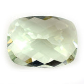 GREEN AMETHYST CHECKER CUT CUSHION 16X12MM 8.59 Cts.