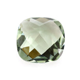 GREEN AMETHYST CHECKER CUT CUSHION 8MM 1.83 Cts.