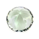 GREEN AMETHYST CONCAVE CUT (NICE COLOR) (DES#45) ROUND 8MM 2.00 Cts.