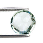 GREEN AMETHYST ROSE CUT BRIOLETTE ROUND 10MM 2.85 Cts.
