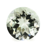 GREEN AMETHYST CUT ROUND 11MM 4.16 Cts.