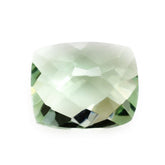 GREEN AMETHYST CHECKER CUT CUSHION 12X10MM 4.45 Cts.