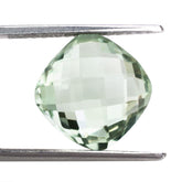 GREEN AMETHYST BRIOLETTE CUSHION 12MM 6.13 Cts.
