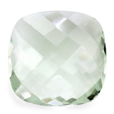 GREEN AMETHYST BRIOLETTE CUSHION 15MM 7.80 Cts.