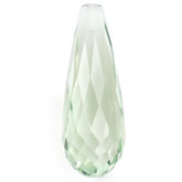 GREEN AMETHYST FACETED DROPS (HALF DRILL) 23X8MM 10.20 Cts.