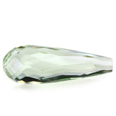 GREEN AMETHYST FACETED DROPS (HALF DRILL) 23X8MM 10.20 Cts.