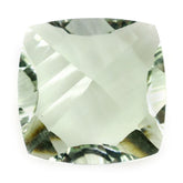 GREEN AMETHYST LONG STEP CONCAVE CUSHION (DES#88) 15MM 12.10 Cts.