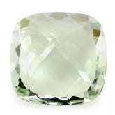 GREEN AMETHYST CUT CUSHION 15MM 10.70 Cts.