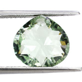 GREEN AMETHYST CONCAVE BRIOLETTE PEAR (FULL DRILL) (TABEEZ) 13X12MM 8.38 Cts.