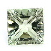 GREEN AMETHYST CONCAVE CUT SQUARE 20MM 30.53 Cts.