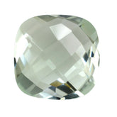 GREEN AMETHYST BRIOLETTE CUSHION 10MM 3.73 Cts.