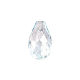GREEN AQUAMARINE FACETED DROPS (HALF DRILL) (HI) 8X5MM 1.33 Cts.
