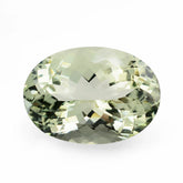 GREEN AQUAMARINE CUT OVAL 14X10MM 5.75 Cts.