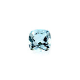 GREEN AQUAMARINE CUT CUSHION 6.00MM 0.85 Cts.