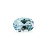 GREEN AQUAMARINE CUT OVAL (SI) 7X5MM 0.75 Cts.