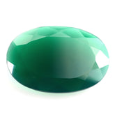 GREEN ONYX CUT OVAL 25X17MM 14.87 Cts.