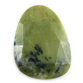 GREEN OPAL ROSE CUT BRIOLETTE IRREGULAR PEARISH 20X15MM 6.34 Cts.
