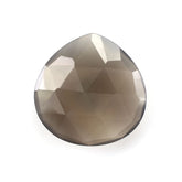 GREY AGATE ROSE CUT BRIOLETTE PEAR 22MM 19.88 Cts.