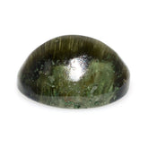 GREEN TOURMALINE CATS EYE OVAL CAB 9X7MM 2.12 Cts.