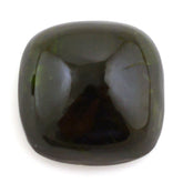 GREEN TOURMALINE CUSHION CAB (DARK) 12MM 7.85 Cts.