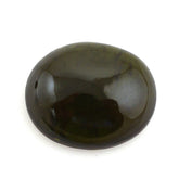 GREEN TOURMALINE OVAL CAB (DARK) 12X10MM 4.83 Cts.