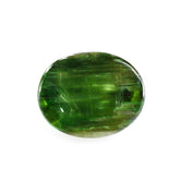 GREEN TOURMALINE CATS EYE OVAL CAB 10X8MM 2.90 Cts.