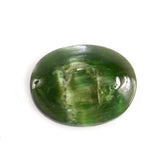 GREEN TOURMALINE CATS EYE OVAL CAB 9X7MM 2.05 Cts.