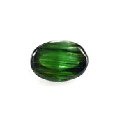 GREEN TOURMALINE CATS EYE OVAL CAB 7X5MM 1.03 Cts.