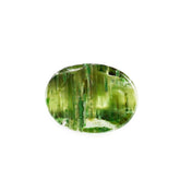 GREEN TOURMALINE CATS EYE OVAL CAB 8X6MM 1.42 Cts.