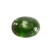 GREEN TOURMALINE CATS EYE OVAL CAB 8X6MM 1.50 Cts.